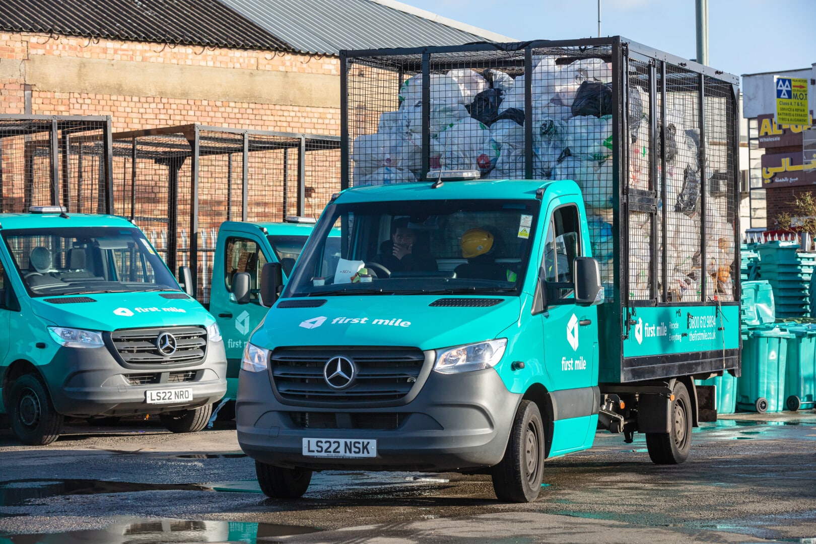 First Mile Caged Vans